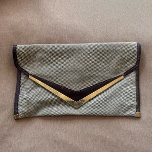 Stylish Envelope Clutch with Gold Accent